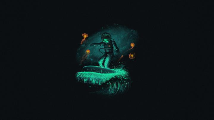 Astronaut Dark Minimalism Art, HD Artist, 4k Wallpapers, Images 