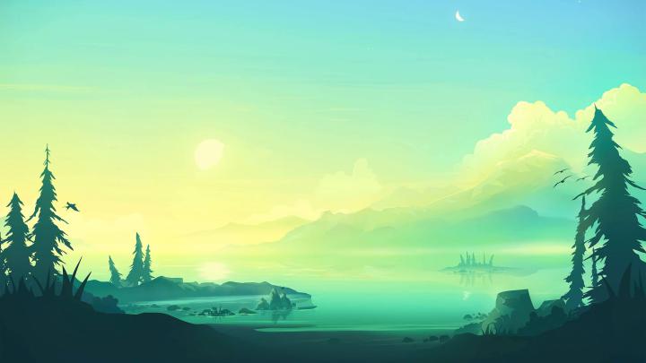Minimalist wallpaper 4k Sunrise + Download Wallpapers 2021