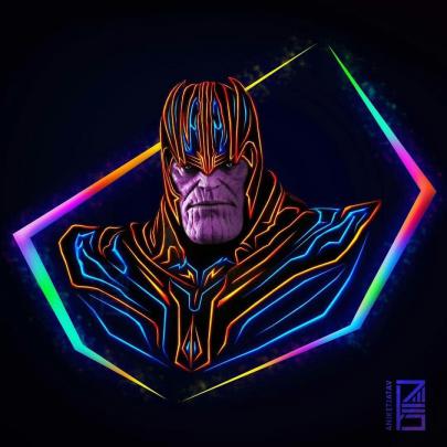 Black Panther Neon Wallpaper 4K - Germowp