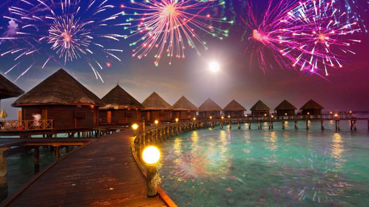 Christmas And New Year In Maldives Hd Desktop Wallpaper For Mobile And 