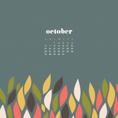 October 2021 Wallpaper Calendar \u2013 United States Map