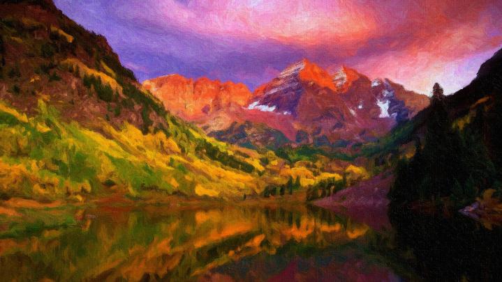 landscape, Painting, Mountain Wallpapers HD \/ Desktop and Mobile 