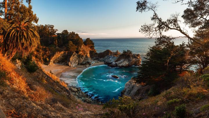 McWay Waterfall Big Sur California Wallpapers