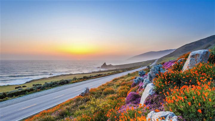 Road in Big Sur, California HD Wallpaper | Background Image | 1920x1080 