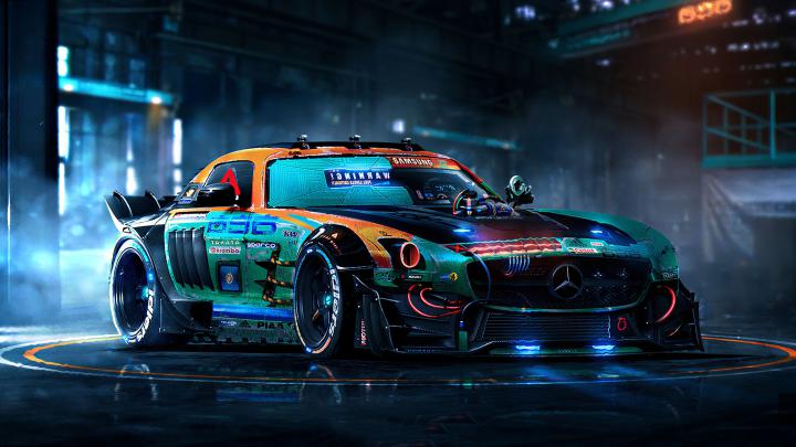 Mercedes Colorful 4K Customize Car | HD Wallpapers