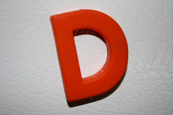 Letter D Red Refrigerator Magnet Picture | Free Photograph | Photos 