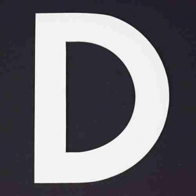 8\u2033 Foam Core Letter \u201cD\u201d | Parade Float Stuff