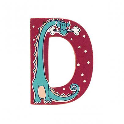 Fair Trade Wooden Pink Fairytale Letter D | Lanka Kade