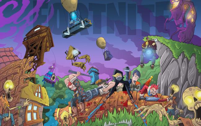 Download 3840x2400 wallpaper fortnite, video game, landscape, 4k, ultra 