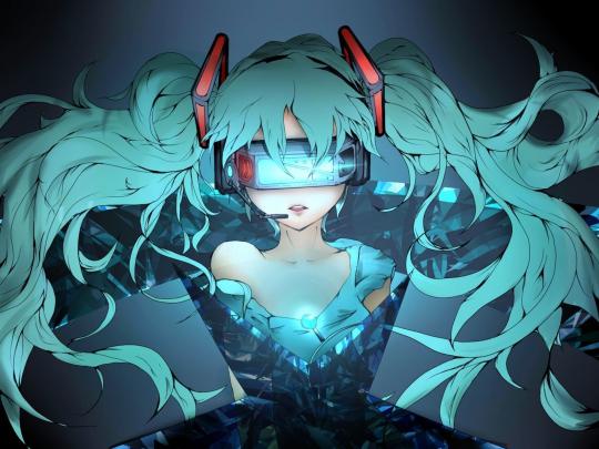 Vocaloid, Hatsune Miku, Headsets Wallpapers HD \/ Desktop and Mobile 