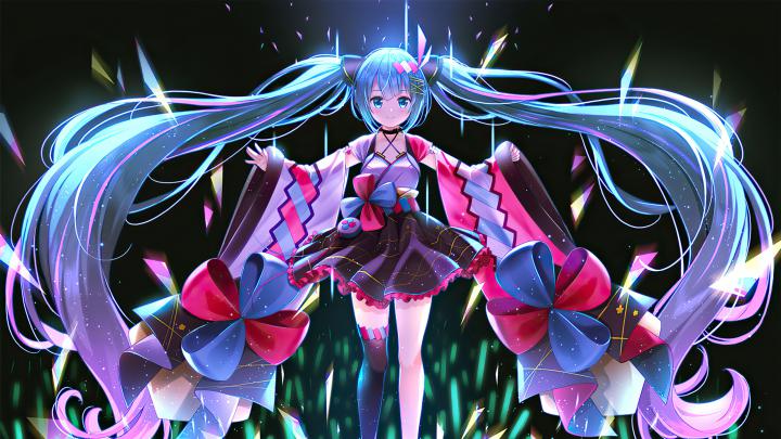 2560x1440 Hatsune Miku Vocaloid 1440P Resolution Wallpaper, HD Anime 4K 