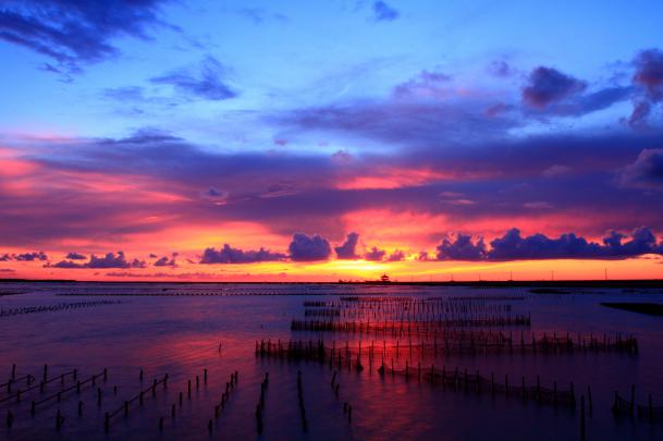High quality picture of sunset, desktop wallpaper of sky, water 