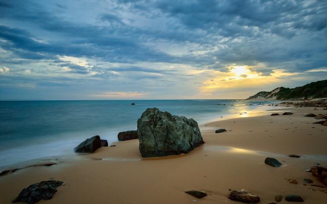 High quality desktop wallpaper of sea, photo of sunset, landscape 