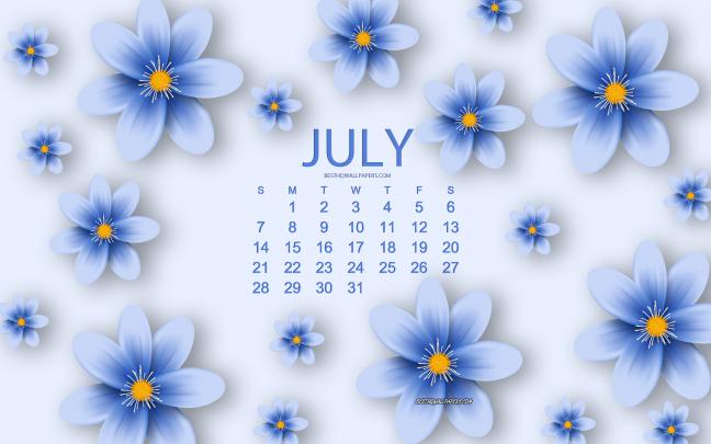 July 2019 Calendar Wallpapers