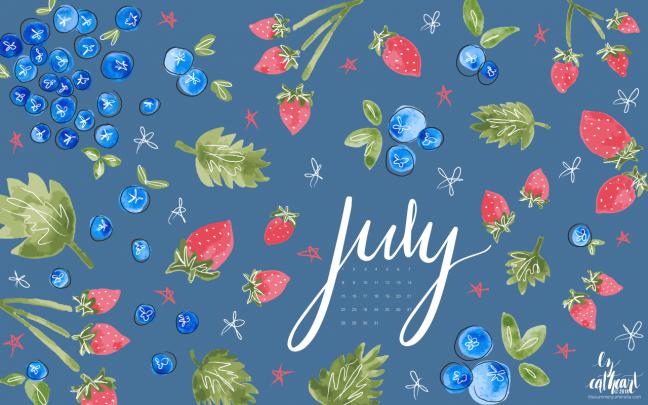 FREE July Calendar Download: Desktop and Smartphone Backgrounds