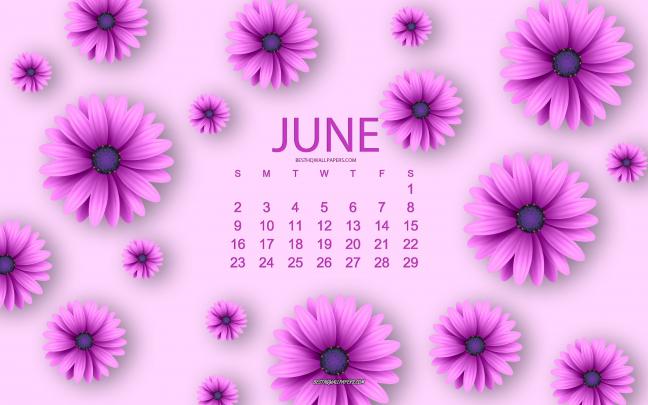 June 2019 Calendar Wallpapers