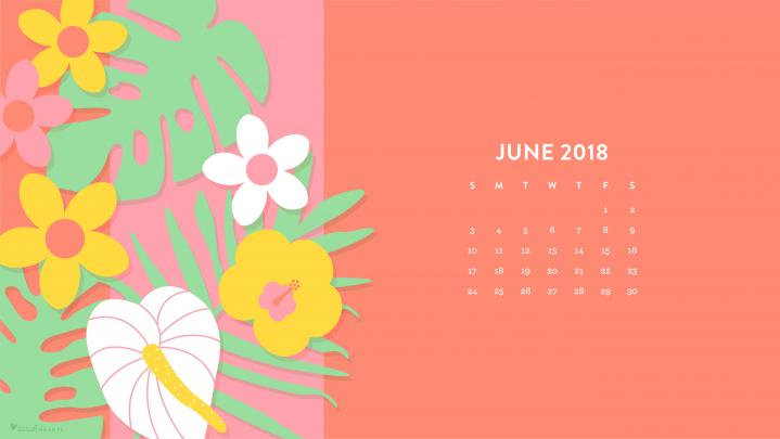 [35+] June 2018 Calendar Wallpapers 