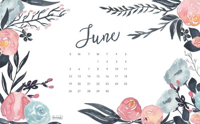 Desktop Wallpapers Calendar June 2016
