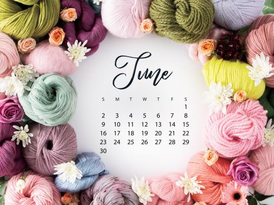 Free Downloadable June 2019 Calendar - KnitPicks Staff Knitting Blog