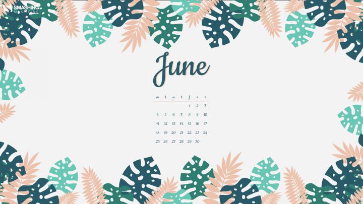 June 2019 Floral Calendar Wallpaper | Calendar wallpaper, Wallpaper 