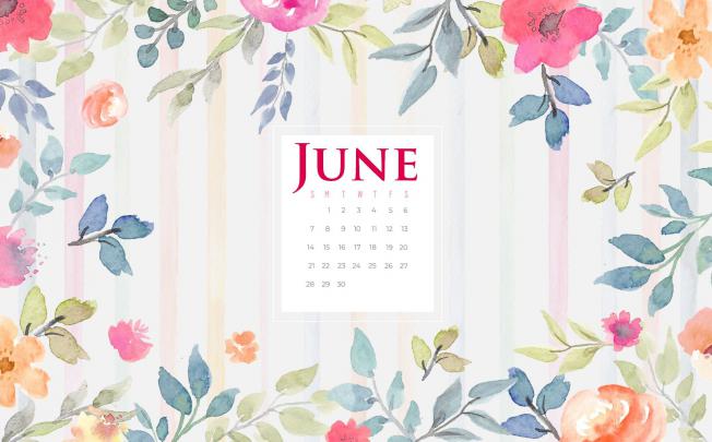 Floral June 2020 Desktop Wallpaper | Backgrounds desktop, Desktop 