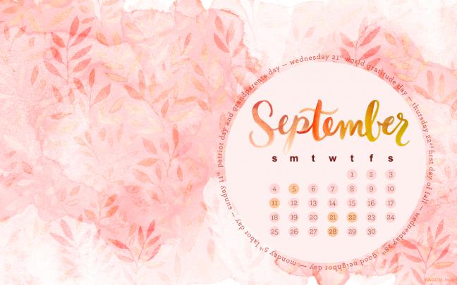 September Desktop Calendar - American Greetings Blog
