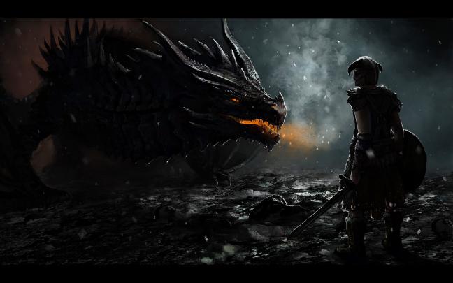 The Elder Scrolls V: Skyrim, Dragon Wallpapers HD \/ Desktop and Mobile 