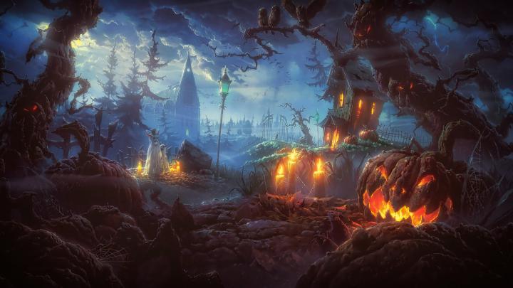 Halloween, Terror, Night, Photoshop Wallpapers HD \/ Desktop and Mobile 