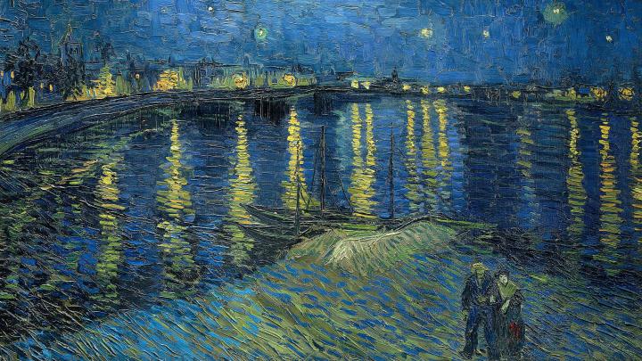 The Starry Night Painting By Vincent Van Gogh UHD 4K Wallpaper | Gilded 