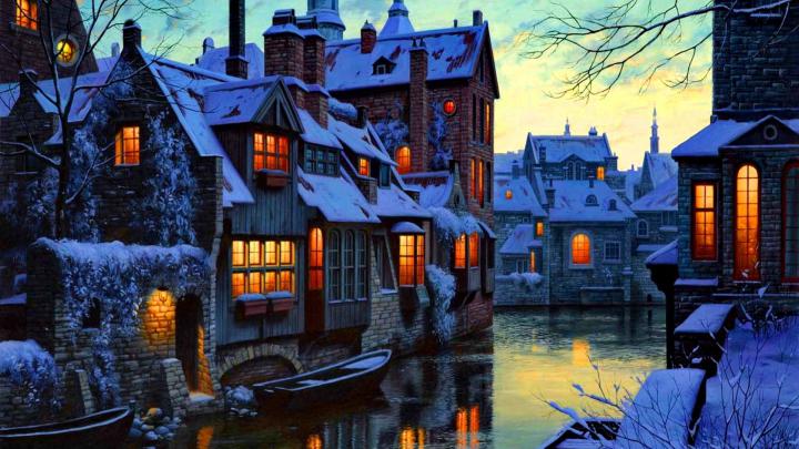 City Winter Wallpaper 1920x1080 - Best Season Ideas