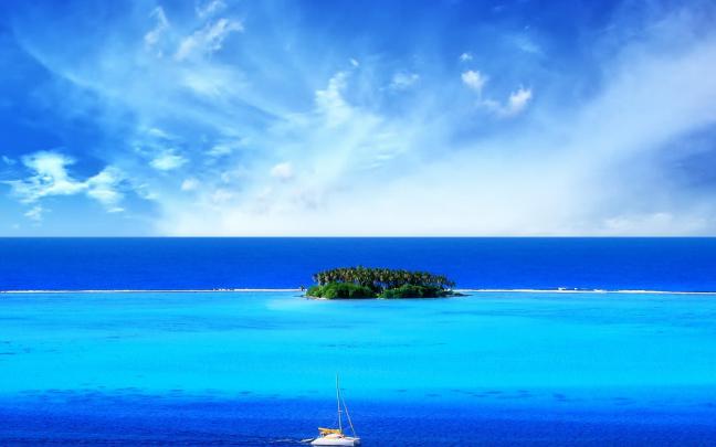 Free download Small island during the summer for 1920 x 1080 HDTV 1080p 