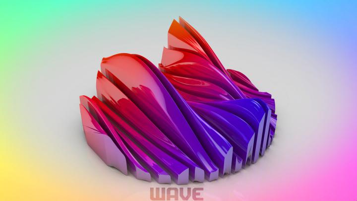 waveforms, waves, colorful, gradient, abstract | 1920x1080 Wallpaper 