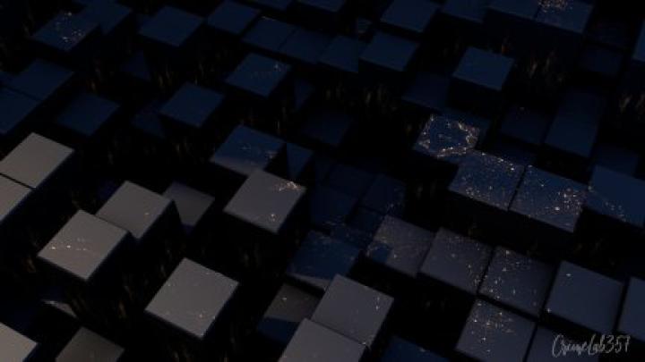 watermarked, cube, 3D graphics, abstract | 1920x1080 Wallpaper 
