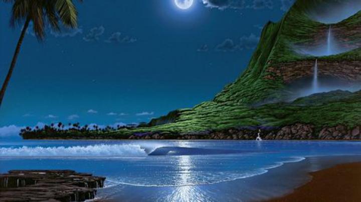 Amazing Fantasy World \u0026 Ocean Waves HD Wallpaper 1920x1080 HD | Hd 
