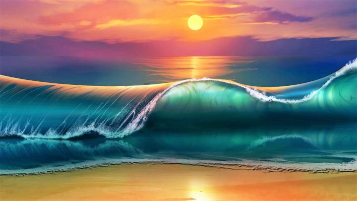 Cool Colorful Wave [1920x1080] : wallpapers
