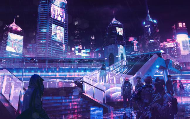 Neon Cyberpunk Wallpaper 4k - 1920x1080 - Download HD Wallpaper 