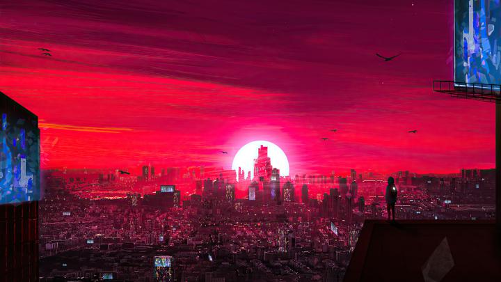 2048x1152 Alone Cyberpunk Morning 4k 2048x1152 Resolution HD 4k 