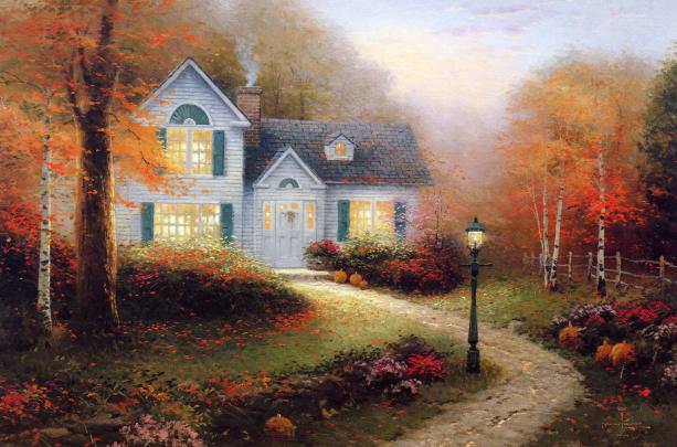 Thomas Kinkade Fall Wallpaper 1920x1080 -