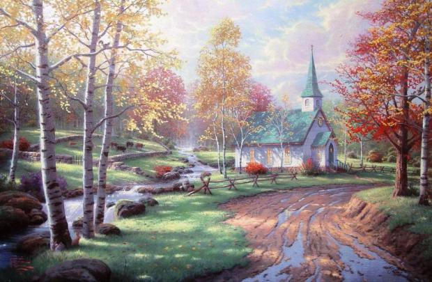 Free download Thomas Kinkade Wallpaper Paintings Art Hd Desktop 