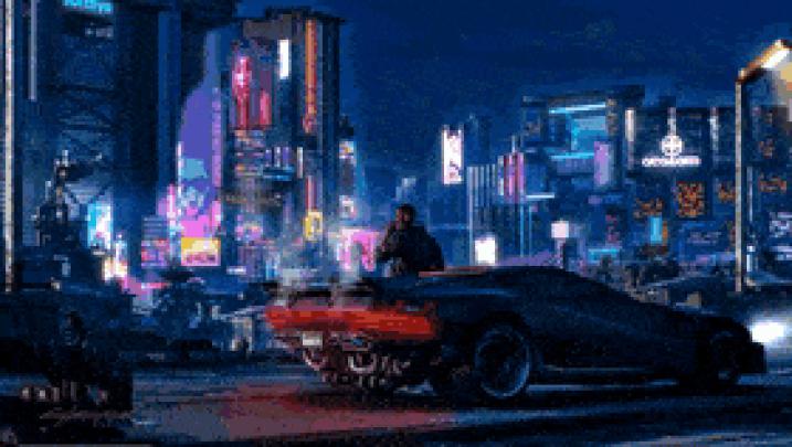 Cyberpunk 2077 Gif Wallpaper 1920X1080 - Pixel Art Cyberpunk Gif 