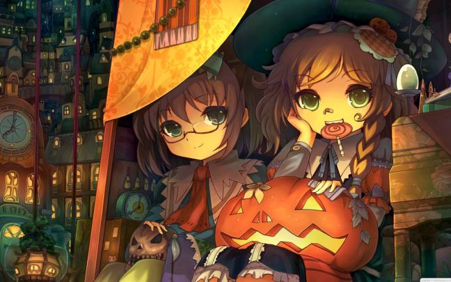 Free download Anime Halloween Wallpaper [1920x1080] for your Desktop 