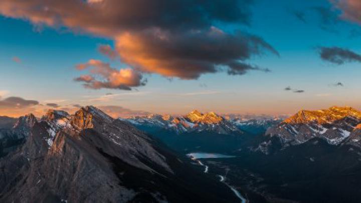 Alberta, Canada, mountains, clouds, landscape | 1920x1080 Wallpaper 