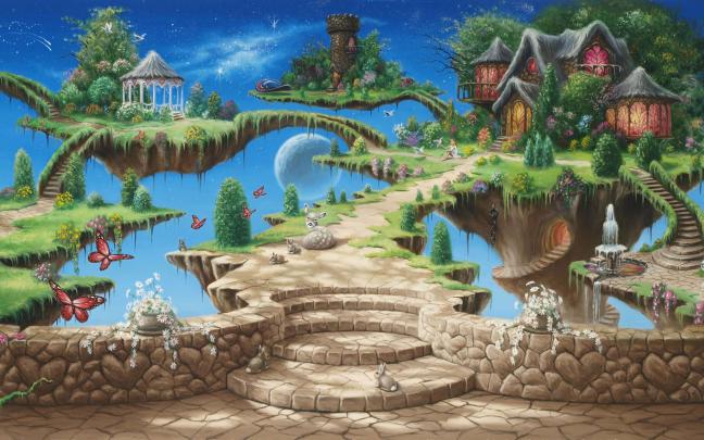 Fantasy Landscape Wallpaper 4k posted by Zoey Anderson