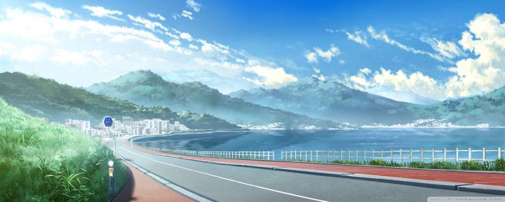 Anime Landscape Wallpaper 4K - Santinime