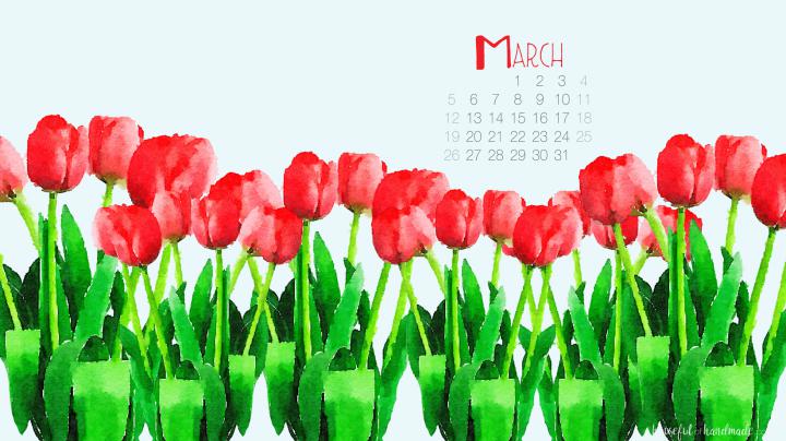 Free Digital Backgrounds for March - Houseful of Handmade