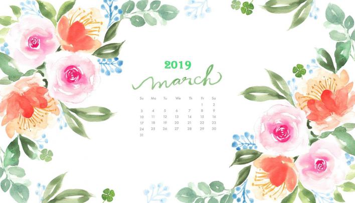 March 2019 Calendar Wallpapers