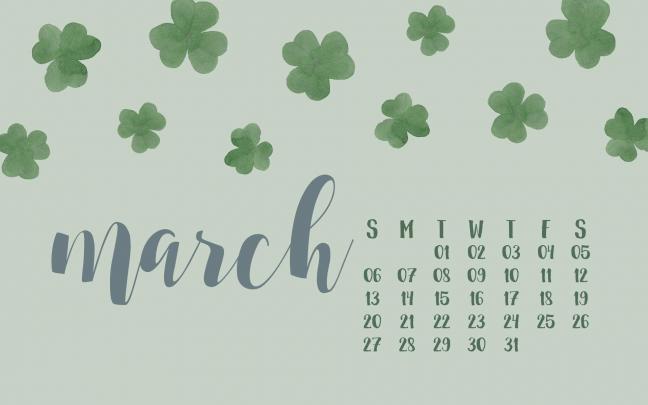 Desktop Wallpapers Calendar March 2016