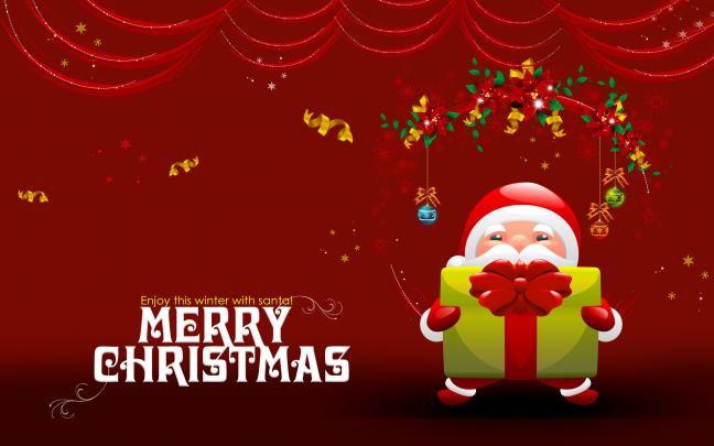 Merry Christmas wallpapers red 2017 free download
