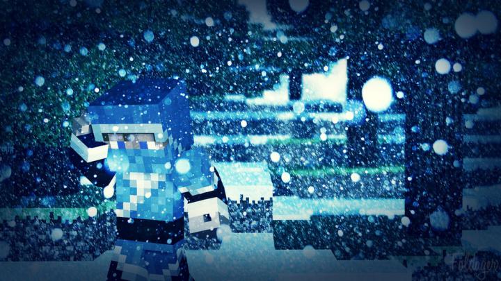 Snowy Day [Minecraft Wallpaper] [1920x1080] by theFoldager on DeviantArt