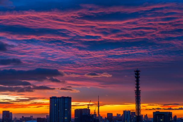 sunset, Clouds, Sunset, Tokyo, Japan Wallpapers HD \/ Desktop and Mobile 